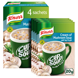 Knorr Cream Of Mushroom Cup Of Soup 4 Pieces 20G X4