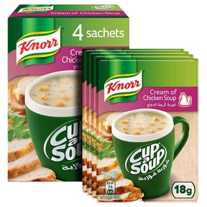 Knorr Cup A Soup Cream Of Chicken 18G X4