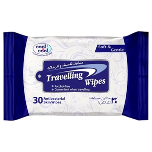 Cool & Cool Travel Wet Wipes 30 Tissues