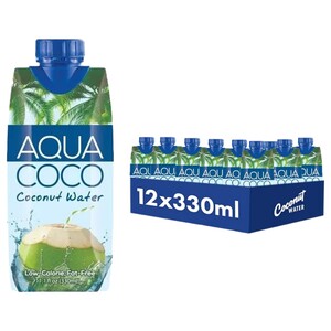 Aqua Coco Coconut Water 330Ml X12