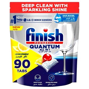Finish Quantum All In 1 Lemon 90 Tabs