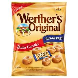 Werther's Original Butter Candies Sugar Free 80G