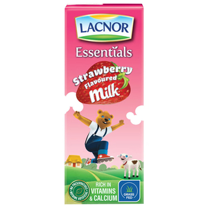 Lacnor Essentials Milk Strawberry 180Ml