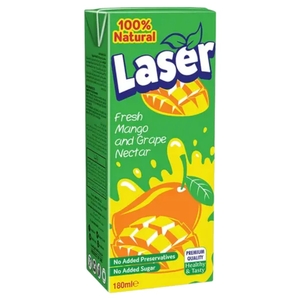Laser Mango & Grape Nectar Juice 180Ml