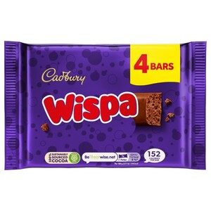 Cadbury Wispa Chocolate Bar 23.7G X4