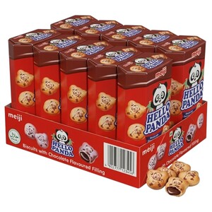 Meiji Hello Panda Biscuit Chocolate Milk 50G X10