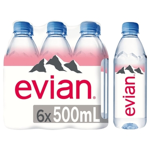 Evian Mineral Water 50Cl X6