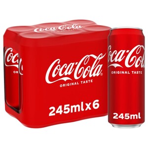 Coca Cola Carbonated Drink 245Ml X6