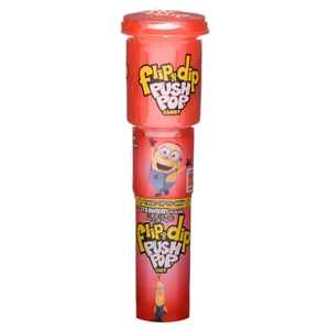 Bazooka Flip N Dip Push Pop Candy Strawberry Flavor 25G