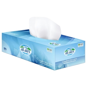 Al Ain Soft Facial Tissues 2 Ply 150 Pieces