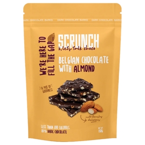 Scrunch Dark Chocolate With Almond 150G