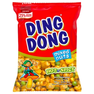 Ding Dong Super Mix Nuts Hot And Spicy 100G