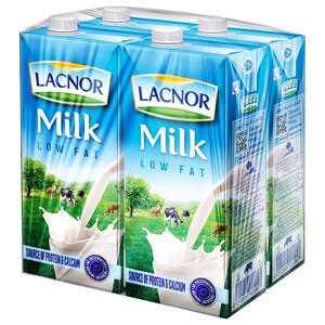 Lacnor Milk Low Fat 1L X4