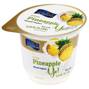 Al Rawabi Yo Yoghurt Pineapple 130G