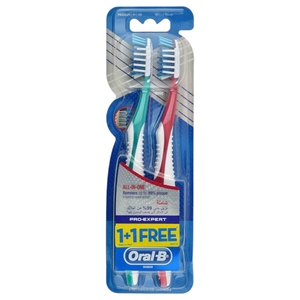Oral-B Toothbrush Pro Expert All In One Medium 2 Pieces