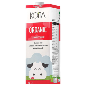 Koita Long Life Milk Low Fat Organic 1L