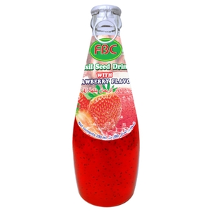 Fbc Basil Seed Drink With Strawberry Flavor 290Ml