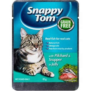 Snappy Tom Pilchards And Red Snapper In Jelly 85G