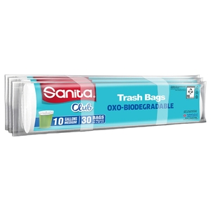 Sanita Club Medium Garbage Bags 10 Gallon Special Offer Pack 90 Pieces