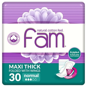 Fam Napkins Maxi Folded With Wings Normal 30Pieces