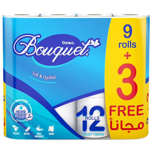 Sanita Bouquet Toilet Paper 12Rolls