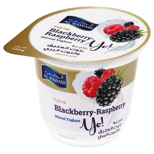 Al Rawabi Yo Yoghurt Blackberry Raspberry 130G