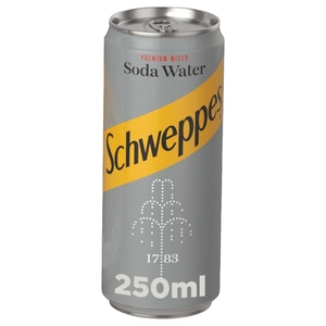 Schweppes Premium Mixer Soda Water 250Ml