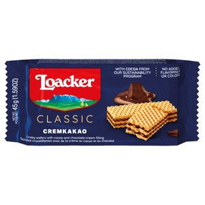 Loacker Wafer Classic Cremkakao 45G