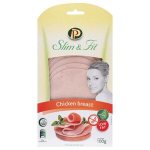 Perutnina Ptuj Slim & Fit Low Fat Chicken Breast Slices Gluten Free 100G