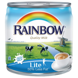 Rainbow Evaporated Milk Lite 170G