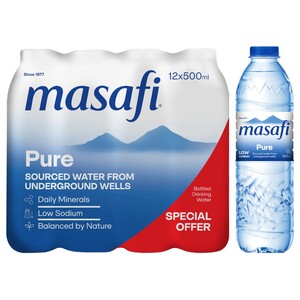 Masafi Pure Drinking Water 500Ml X12 Special Offer