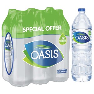 Oasis Mineral Water Low Sodium 1.5L X6