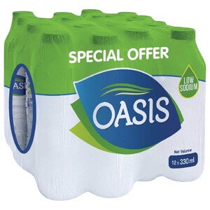 Oasis Mineral Water Low Sodium 330Ml X12