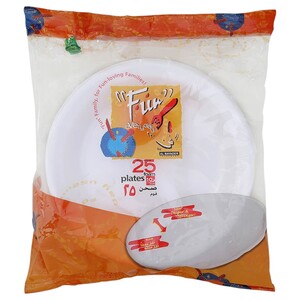Fun Foam Plate 10 Inch 25 Pieces