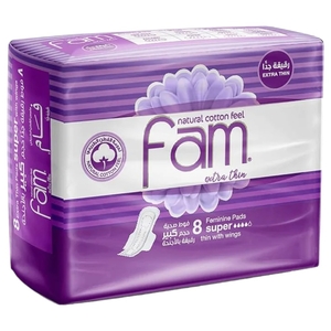 Fam Napkins Wings Extra Thin Maxi 8 Pads