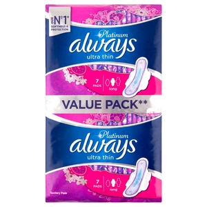 Always Platinum Ultra Thin Long Pads 14 Pads