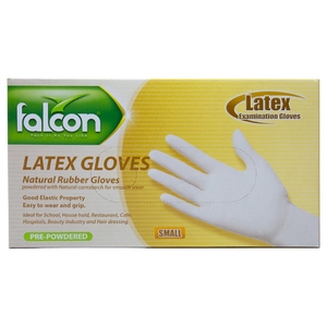 Falcon Latex Examination Gloves Small 100 Pieces
