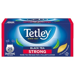 Tetley Black Tea Strong 25 Bag 55G