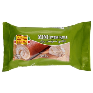 Sara Cake Mini Swiss Roll Vanilla Flavor 20G