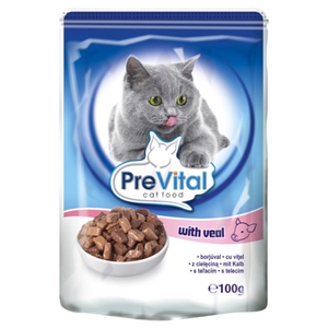 Prevital Cat Food With Veal 100G