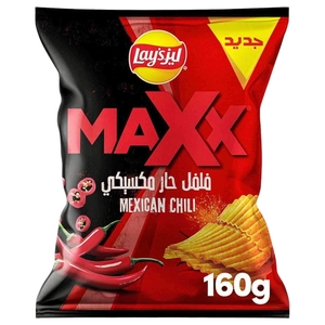 Lay's Maxx Potato Chips Mexican Chili 160G