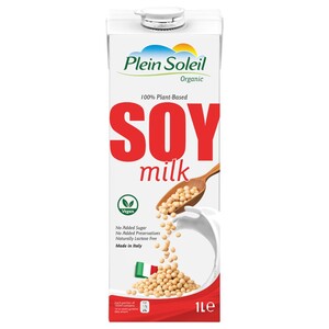 Plein Soleil Soy Milk Unsweetened & Organic 1L