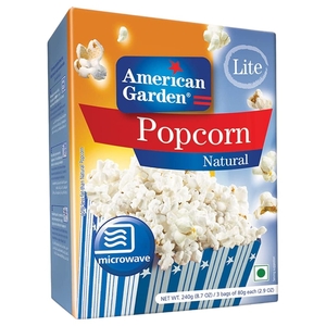 American Garden Popcorn Microwave Natural Light 240G