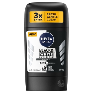 Nivea Deodorant Stick Black & White Invisible Original 50Ml