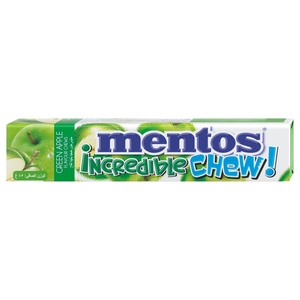 Mentos Incredible Chew Green Apple 45G
