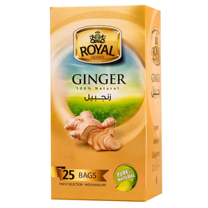 Royal Herbs Ginger Tea 25 Bags