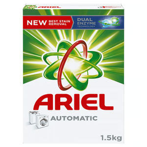 Ariel Owder Laundry Detergent Green Automatic 1.5Kg