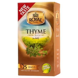 Royal Herbs 100% Natural Thyme Tea 25 Bags