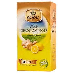 Royal Herbs Blends Lemon & Ginger Tea 25 Bags