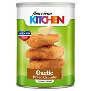 American Kitchen Bread Crumbs Garlic 425G